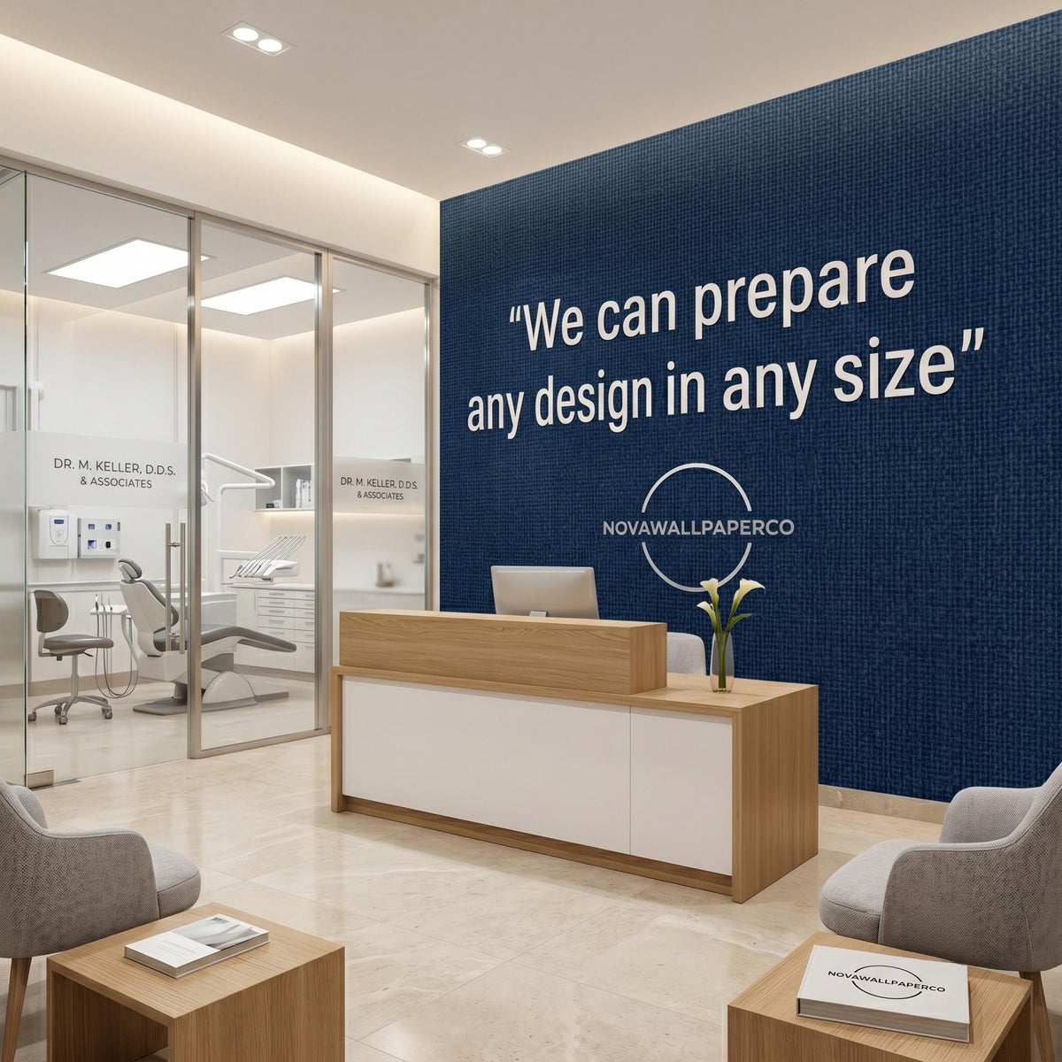 Customizable Wall Mural, Bespoke Design, Commercial Grade, Made in USA