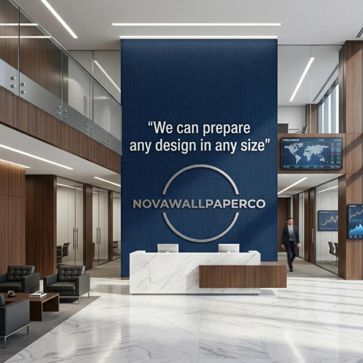 Customizable Wall Mural, Bespoke Design, Commercial Grade, Made in USA