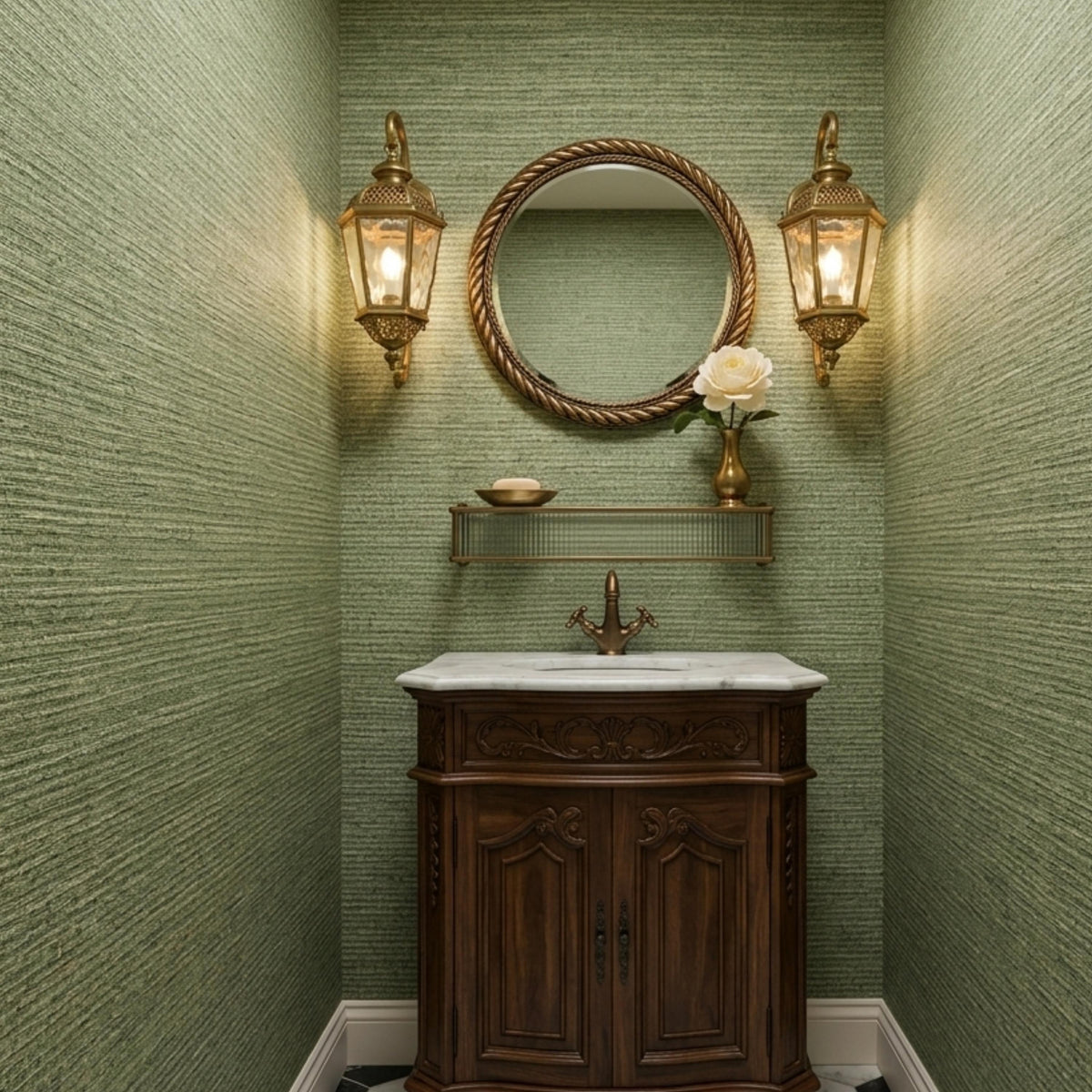 Green Grasscloth Textured Wallpaper Peel and Stick, Natural Boho Wall Decor, Modern Organic Accent Wall, Minimalist Woven Fabric Wall Mural