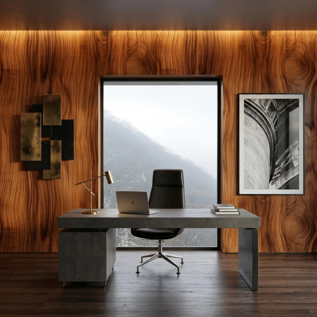 Rustic Wood Grain Texture Wallpaper, Cafe Interior Decor ,Modern Farmhouse Wall Mural, Large Natural Wood Accent Wall Covering