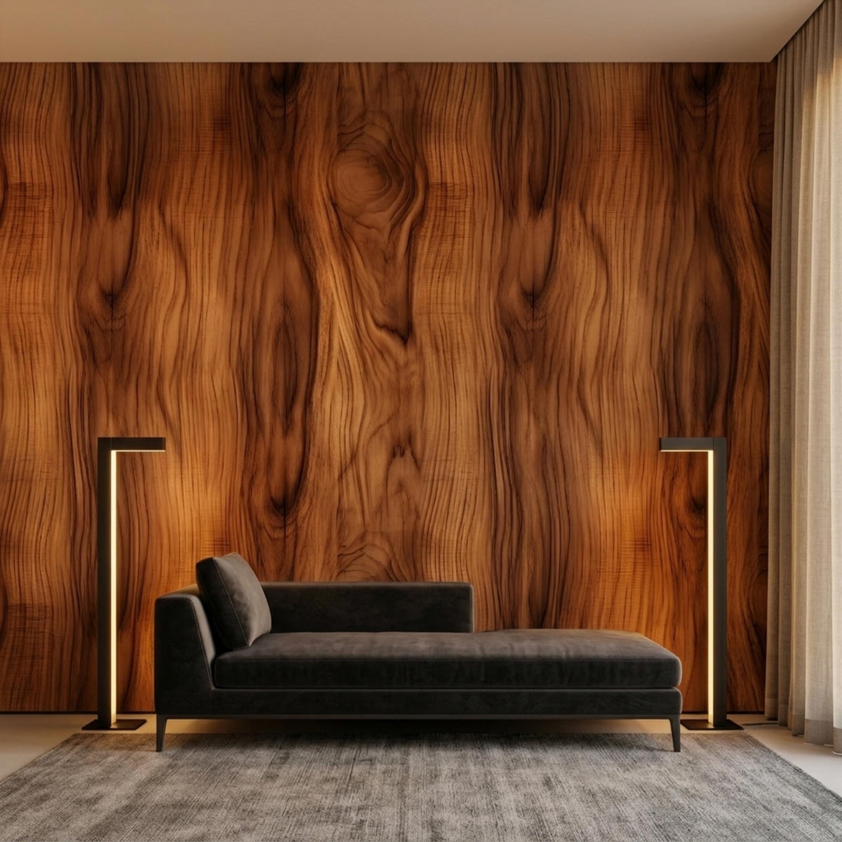 Rustic Wood Grain Texture Wallpaper, Cafe Interior Decor ,Modern Farmhouse Wall Mural, Large Natural Wood Accent Wall Covering