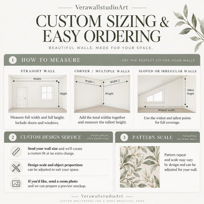 Teal Chinoiserie Floral Bird Mural Wallpaper, Asian Inspired Botanical Peel & Stick (Ready to Use)