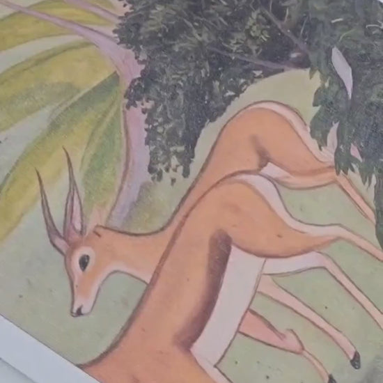 Jaipur Garden Wallpaper Mural: Vibrant Green Peel & Stick Wallpaper